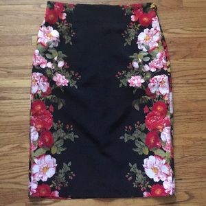 Worthington floral skirt